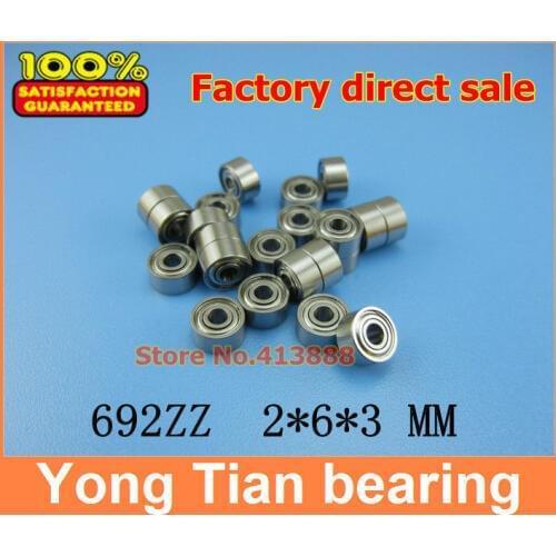 500pcs free shipping thin wall deep groove ball bearing 692ZZ 2*6*3 mm