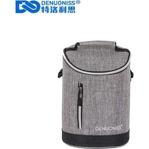 DENUONISS New Insulation Package Round Aluminum Foil Lunch Box Bag Shoulder Lunch Bag Thermos Bag Factory Direct Sales