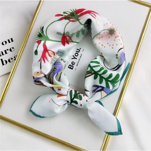 Cartoon Print Girls Kids Neckerchief Square Scarves Small Size DIY Hair Headband Colorful Headscarf Promotion Tourist Souvenirs