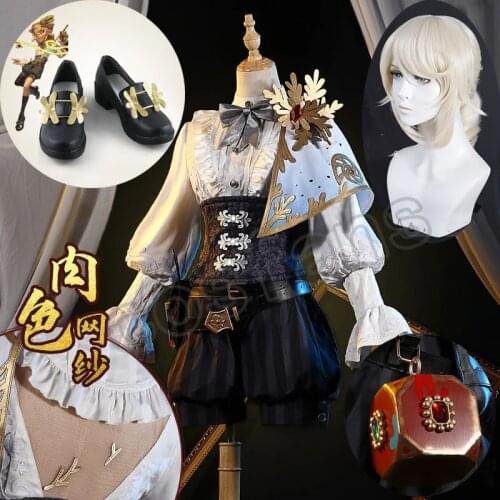 Game Identity V Survivor Painter Edgar Valden Cosplay Costume Fancy Suit Party Outfits Halloween Carnival Uniforms outfit Shoes