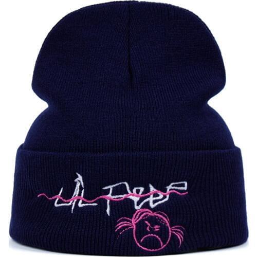Lil Peep Beanie Embroidery Knitted Hat xxxtentacion lil.peep Love men women Knit Cap Skullies Warm Winter Unisex Ski Hip Hop Hat