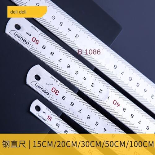 Steel Ruler Straight Ruler 15cm/30cm/50cm Stainless Steel Measuring Tool Steel Ruler Woodworking Drawing Drawing Tool