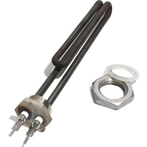 1 Inch BSP/DN25 Thread 304SS Heating Element with Green Oil Handling 1KW/2KW/3KW/4KW Solar Water Heating Element with Nut/Thread