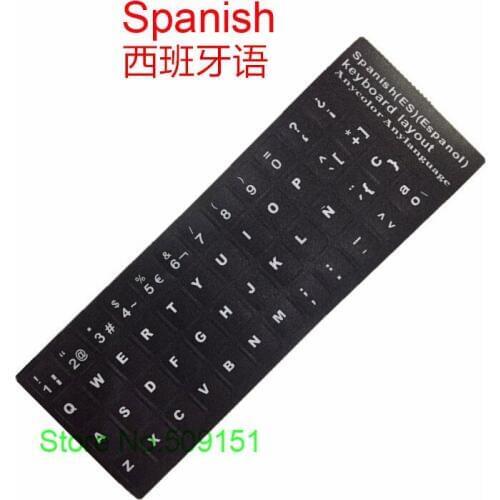 10 PCS Laptop Computer Spanish Keyboard Stickers For Macbook Air Pro 11 13 15 English Keyboard Protector Cover Sticker