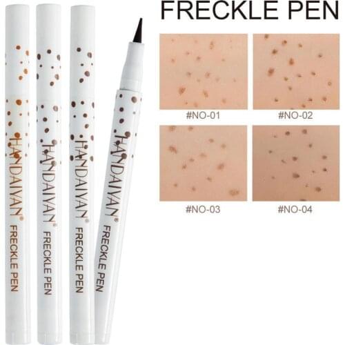 Natural Freckles Pen Waterproof Easy To Color Depiction Suitable All Skin Types Lasting Face Makeup Simulation Freckles Pencil