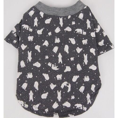 Pet Clothes for Dogs for Small Dogs Summer Coat for French Bulldog Puppy Cat Chihuahua Jacket Cute Bear Print Cotton Dog Costume