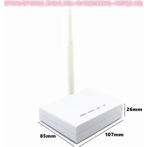 ONU EPON 1.25G GPON 2.5G XPON(1.25g/2.5g)ONU with wifi FTTH NETWORK onu wifi modem 10/100/1000M RJ45 WIFI 2.4G FOR OLT switch