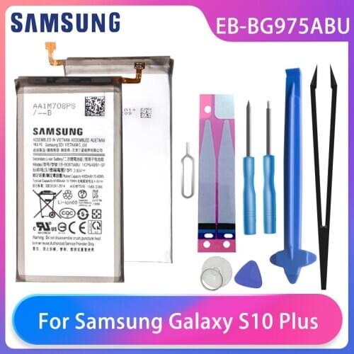 Orginal Samsung Galaxy S10 Plus S10+ SM-G975F/DS SM-G975U/W G9750 Phone Battery EB-BG975ABU Mobile Phone Batteria Free Tools