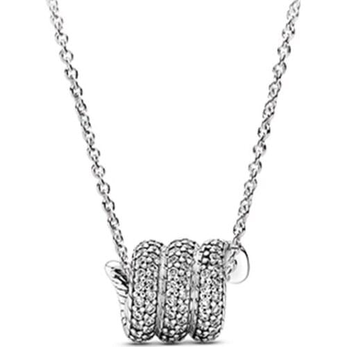 2020 Fall New Style 925 Silver Glittering Snake Necklace, High Quality Exquisite Jewelry For Romantic Birthday Gifts For Ladies