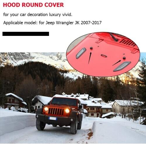 Enduring Car Durable Parts Components Rubber Hood Bump Stop Bonnet Bumper Cushion Black for Jeep Wrangler JK 07-17