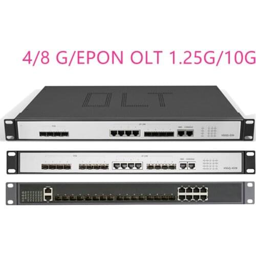 4/8G/EPON OLT 4/8 PON 4 SFP 1.25G/10G SC WEB management SFP PX20+ PX20++ PX20+++/C+/C++ UI Open software Open software