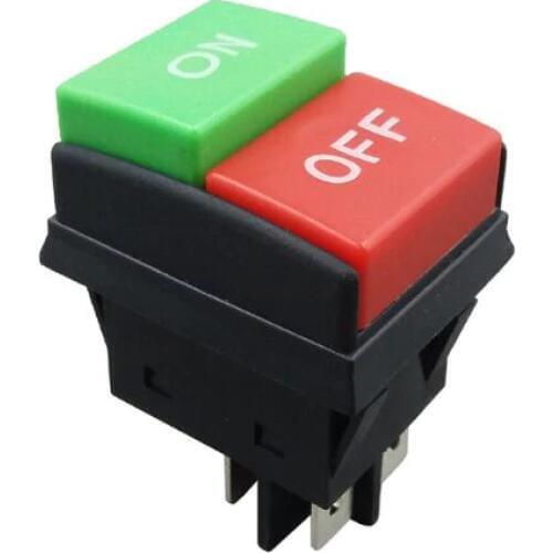 Dustproof Waterproof 30A Double Head Push Button Switch,Cleaning Machine Switch