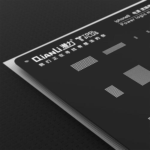 Qianli Black steel mesh for IPhone 5 5s 6 6s 7 8 Power logic module baseband BGA Reballing tin plate stencil