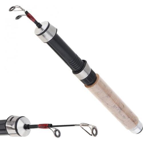 Carbon Telescopic Winter Ice Fishing Rod Ultra-light 64cm Shrinkable Fishing Pole