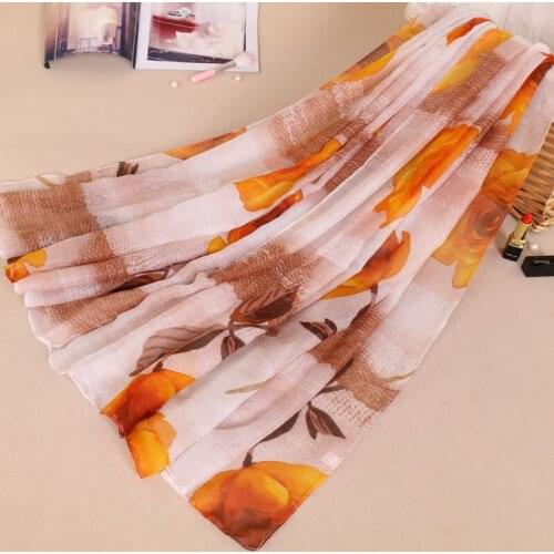 Plain 100% viscose flower muslim long hijab printed floral Shawls wrap scarf/scarves Women soft viscose headband 180*85cm