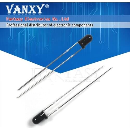 100pcs LED 3mm 940nm IR Receiving Diode Round Tube Light
