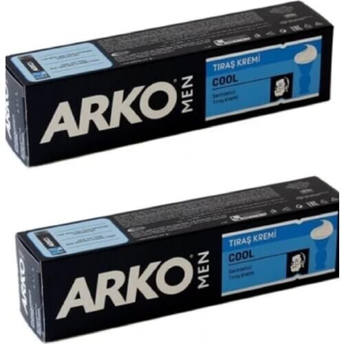 2 Units Arko Shaving Cream (2x100 ml) and One Box Perma - Sharp Steel Double Side Shaving Razor