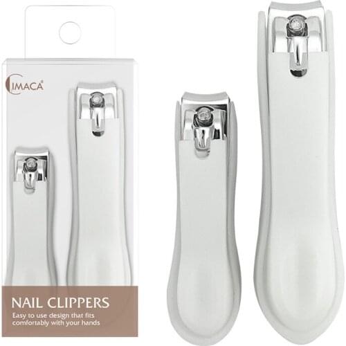 2 PCS / SET manicure trimmer nail clippers thick nail nail clippers stainless steel size nail clippers nail file