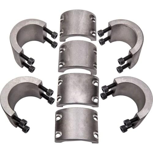 4pcs Steel Tube Clamp 1.75" Steel Bracket Light Bar Mount Tire Rack - Roll Cage