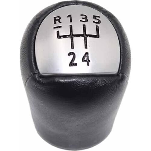 5 Speed Leather Manual Car Gear Shift Knob for Renault Megane Clio II 2 MK2 172 182 RS Sport Shifter Lever Stick Pen Head Ball