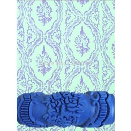 5" Pattern Wall Decoration Paint Rubber Roller Brush Head Painting Tool Wallpaper, Texture Roller Rolo De Pintura Brayer 071Y