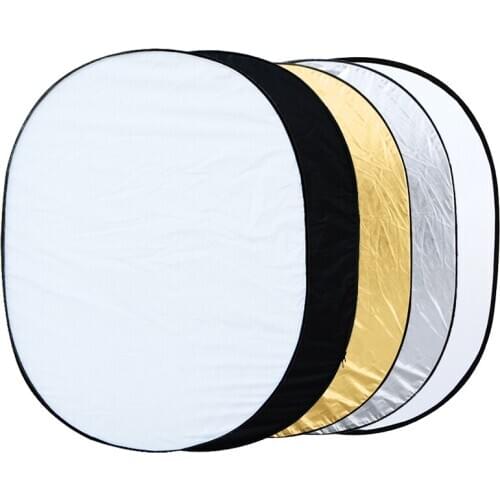 35" * 47" / 90 * 120cm Oval 5 in 1 Multi Portable Collapsible Studio Photo Photography Light Reflector for Multi Photo Disc