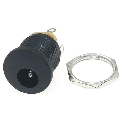 500pcs DC022 5.5x2.1 3Pin Panel socket Connectors Female Interface Mount Socket Jack Plug Wire Adapter DC power outlet