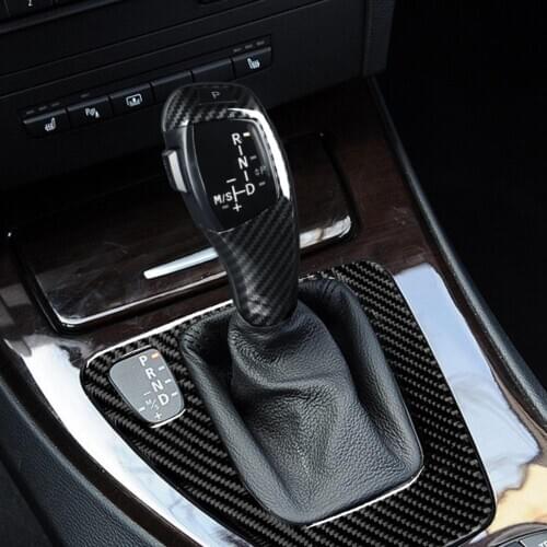 Automatic Car Head Trim Cover LED Gear Shift Knob fit for BMW E90 E91 E92 E93 Car Accessories