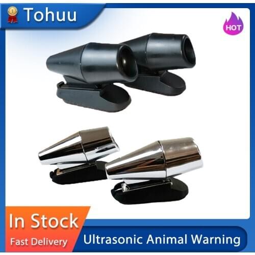 2pcs Bell Automotive Silver Ultrasonic Animal Warning Whistles Deer Car Animal / Deer Warning Whistles Auto Safety Alert Device