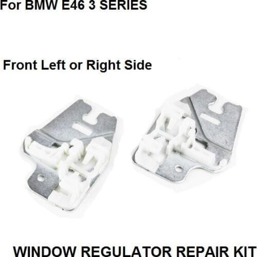 CAR STYLING PARTS FOR BMW E46 WINDOW REGULATOR REPAIR CLIPS with METAL SLIDER FRONT RIGHT or LEFT 98-13