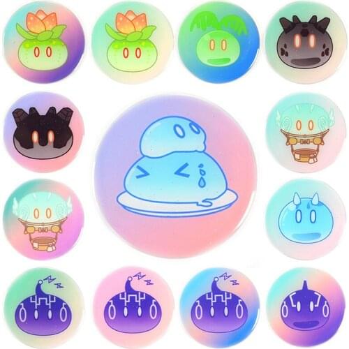 Genshin Impact Badge Chibi Brooch Azhdaha Zhongli Xiao Hutao Tartaglia Yanfei Eula Rosaria Venti Albedo Pin Backpack Decor Gifts