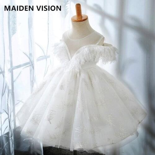 2-12year old Kids Dress for Girls summer Wedding Girl Dress Princess Party Pageant Formal Gown For Teen Children Dress white
