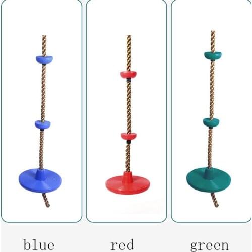 Kids Indoor and Outdoor Disc Swing Seat Climbing Rope with Jungle Fitness Set Accessories Kids Swing Seat Toy