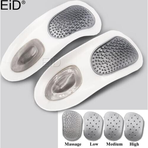 EiD Unisex Massage Foot insoles Massager Foot Orthotics Arch Support Insole Relieve Foot Pain of Foot care Shoe Pads women man