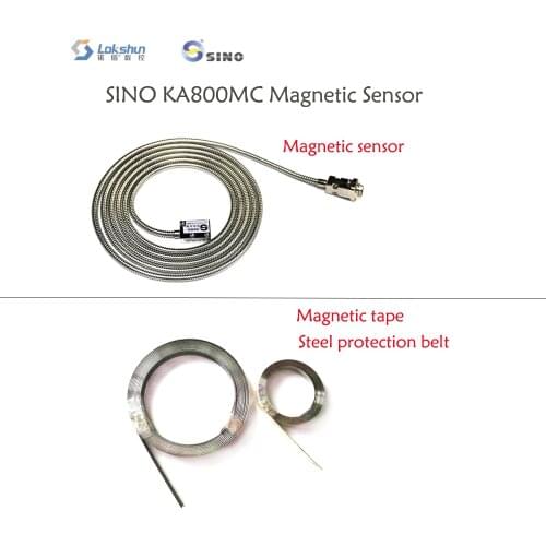 Sino KA800MC Magnetic Scale Tape Magnetic Sensor Reader Head Linear Displacement Sensor Resolution 0.005mm With Magnet Strip