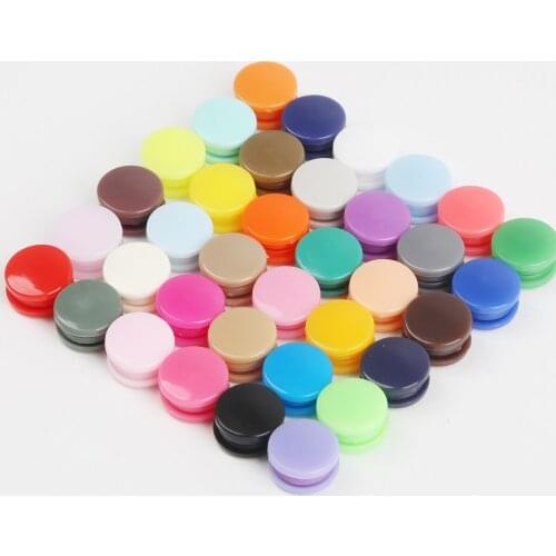 20Sets (4pcs/set) 10.5/12mm Dia Colorful Round Resin Snap Button Press Stud Fasteners For DIY Sewing Baby Garment Accessories