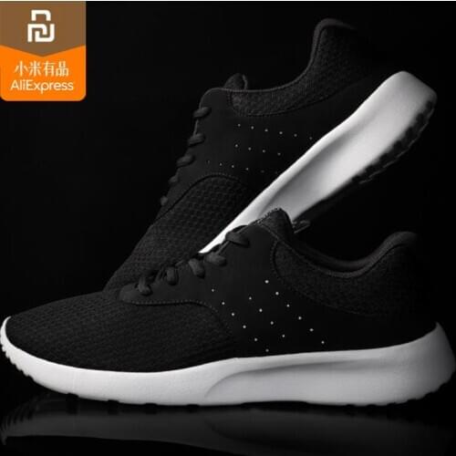 Xiaomi Mijia Sports Black Shoes lightweight breat Breathable Refreshing Mesh Comfortable And Stable For Man