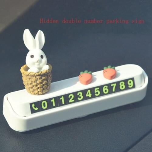 Cute and creative ornaments, temporary parking cards, parking signs, phone numbers, car decorations birthday gifts for girls