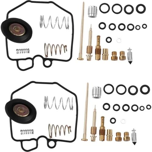 2Sets Motorcycle Carburetor Repair Rebuild Kits Air Cut Off Valve Set for Honda 1980-1982 CX500C CX500