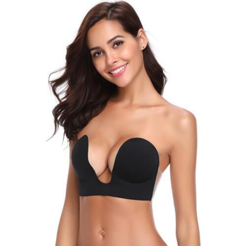 Invisible Silicone Wireless Bras for Women Strapless Push Up Bra Seamless Gel Self Adhesive Bras Lingerie One-Piece Brassiere