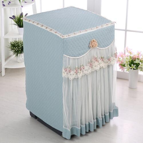New Fashion Lace Dust Proof Protector Floral Style Washing Machine Cover 4 Colors Washable 57*54*85cm