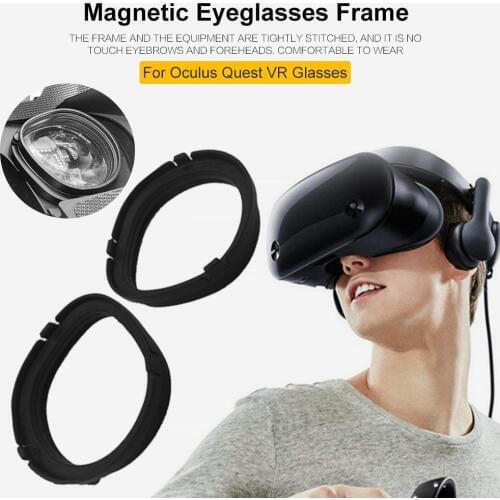 Eyeglasses Frame VR Headset Lens Protection Magnetic Frame Automatic Suction Elastic ABS Light Compact For Oculus Rifts VR