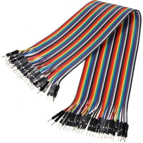 40pcs dupont cable jumper wire dupont line Male to Male dupont line 20cm 1P diameter:2.54mm