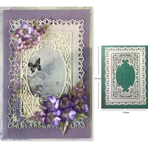 Crafts metal cutting dies cut die Rainbow Background Frame Scrapbooking dies craft paper knife mould blade punch stencils dies