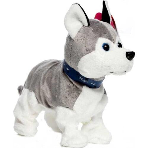 Electronic Dog Robot Dog Interactive Dog Sound Control Puppy Pet Walk Bark Kids Gift Plush Husky Pet Toys For Children
