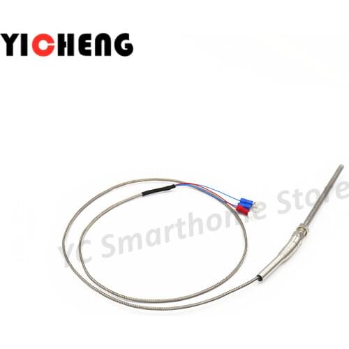 High quality stainless steel Probe type thermocouple temperature sensorM8 threaded installation PT100 type ,thermal resistance