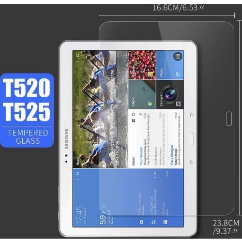 2PCS Tempered Glass 9H Protective Film Explosion proof Screen Protector for Samsung Galaxy Tab Pro T520 T521 T525 10.1 tablet