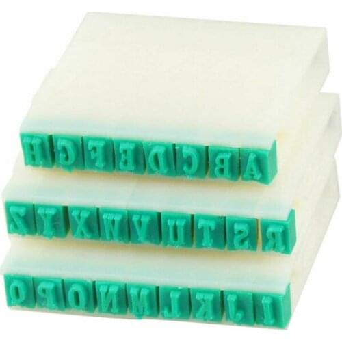 1 set of detachable English alphabet letter stamp plastic rubber stamp scrapbooking set for marking ink stamps