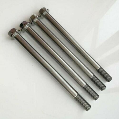 1pcs M10 x1.25x 90/100/135mm Titanium Flange head Bolt Ti Screw