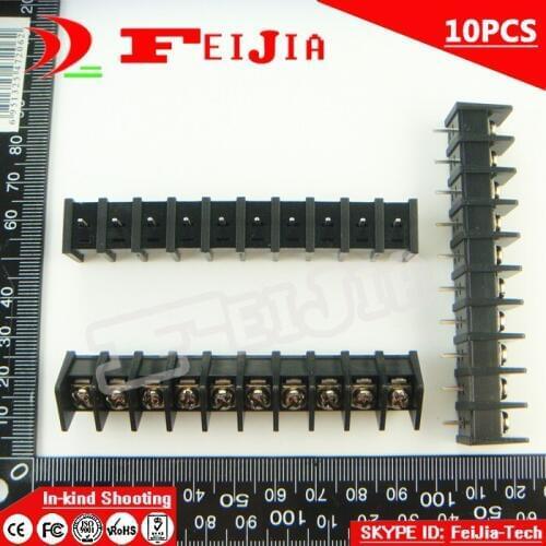 10PCS 35-8.25-10P / 35 8.25mm 10Pin Barrier Terminal Block Screw Terminal Block Pitch 8.25mm Terminal Block Free Shipping